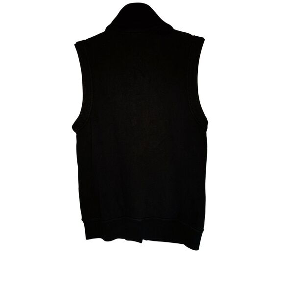 Citizens of Humanity Utility Vest Womens Large Black  Asymmetrical Zip Pockets - Picture 2 of 13